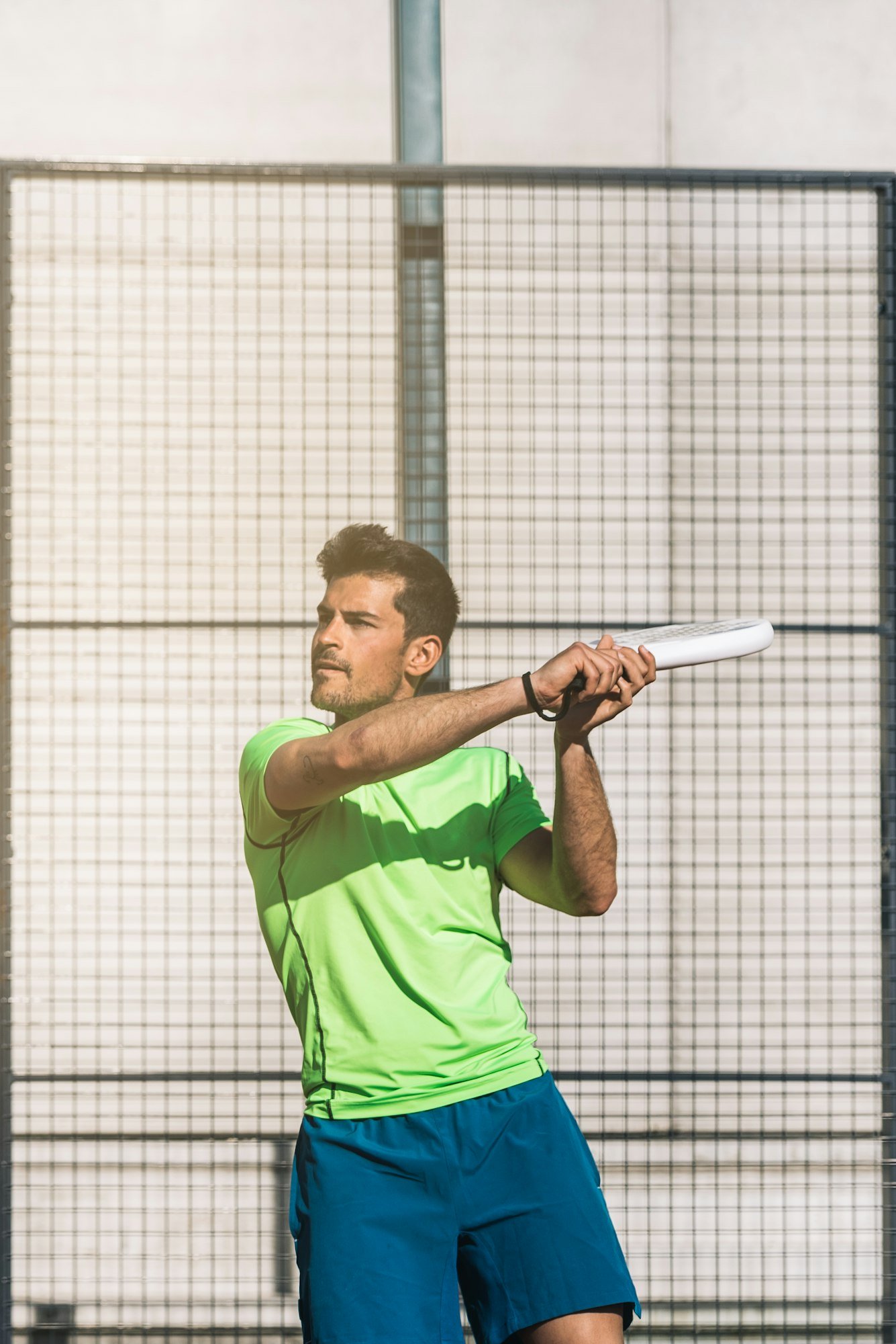 Man playing padel