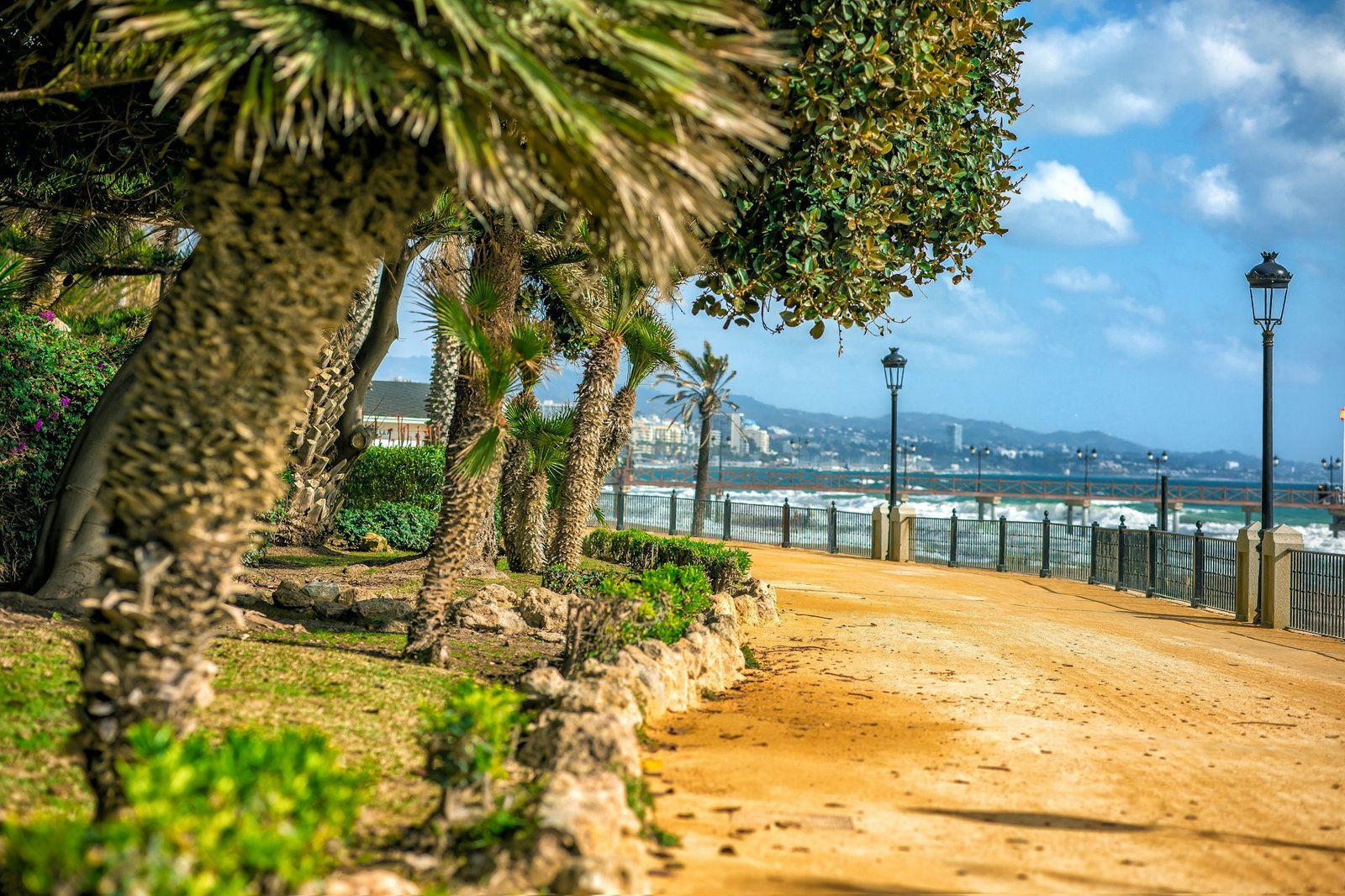 Promenade in Marbella, Spain